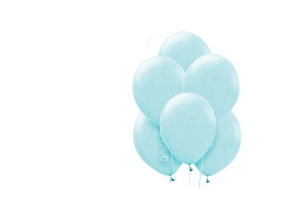 set 10 palloncini azzurro pastello
