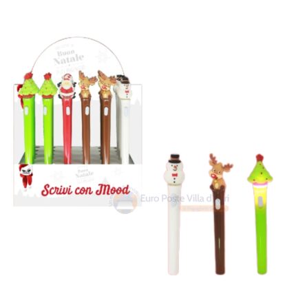 penna natalizia con luci