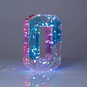 lampada a led lettera O