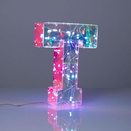 lampada a led lettera T