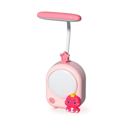 lampada mina dinosauro rosa