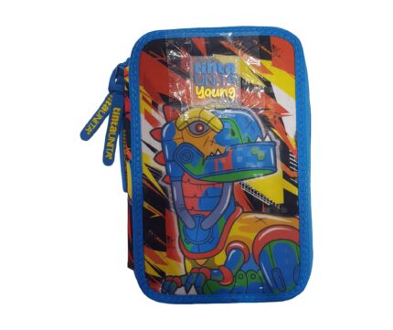 astuccio 3 zip dino