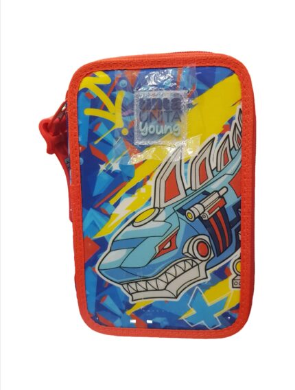 astuccio 3 zip shark