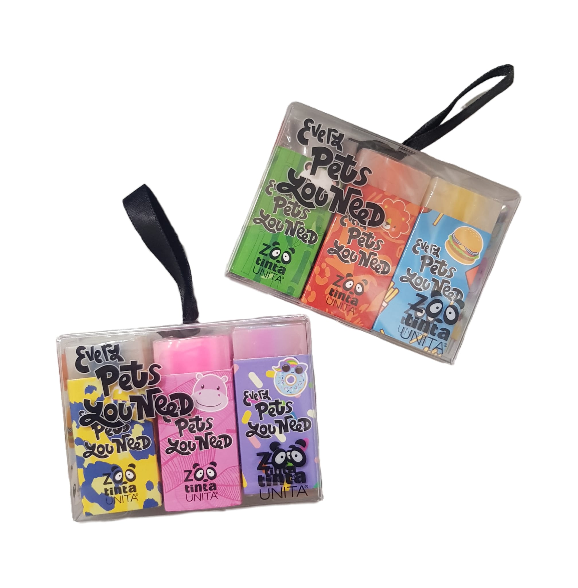 set 3 gomme tinta set 3 gomme tinta