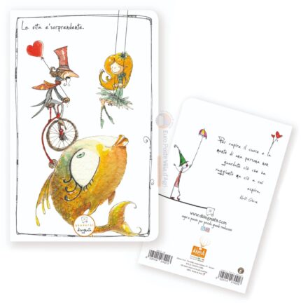 Quadernino Disegnata Felicità Pesce