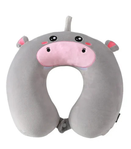 cuscino da viaggio ippopotamo
